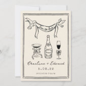 Save The Date Écrriture funky dessinée à la main Enregistrez la  (Devant)