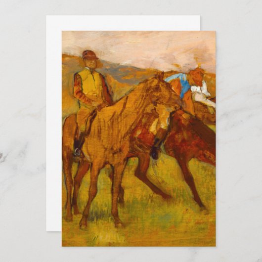 Save The Date Edgar Degas avant la course (Devant / Derrière)