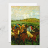 Save The Date Edgar Degas Équitation (Devant / Derrière)