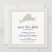 Save The Date Edgartown Martha's Vineyard Wedding Enregistrer la (Devant)