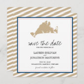 Save The Date Edgartown Martha's Vineyard Wedding Enregistrer la (Devant / Derrière)