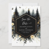 Save The Date Editable Classic Enchanted Forest Mariage (Devant)