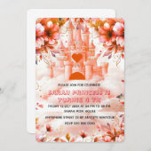 Save The Date Editable Four ever une princesse 4e anniversaire I (Devant / Derrière)