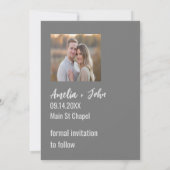 Save The Date Editable Modern Bold Enregistrer la date avec une  (Dos)