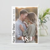 Save The Date Editable Modern Bold Enregistrer la date avec une  (Debout devant)