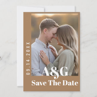 Save The Date Editable Modern Bold Enregistrer la date avec une 