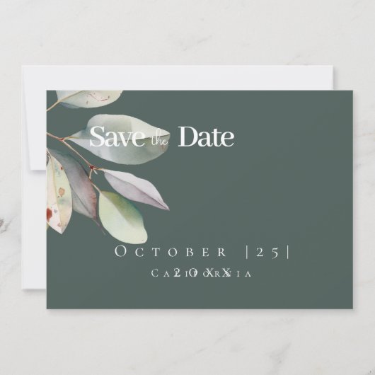 Save The Date Eeucalyptus botanique quitterAppartement Enregistr (Devant)