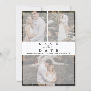 Save The Date Effet Vellum Chic Moderne Mariage de collection ph