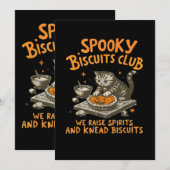 Save The Date Éffrayant de chat (Devant / Derrière)