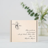 Save The Date Eggshell Elegance Wedding Enregistrer la date (Debout devant)