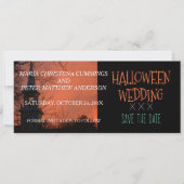 Save The Date Église éffrayante Mariage d'Halloween Enregistrer  (Devant)