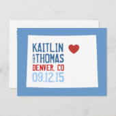 Save the Date -  - Eindhoven Aankondigingskaart (Voorkant / Achterkant)