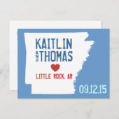 Save the Date -  - Eindhoven Aankondigingskaart (Voorkant / Achterkant)