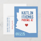 Save the Date - - Eindhoven Aankondigingskaart (Voorkant / Achterkant)