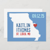 Save the Date -  - Eindhoven Aankondigingskaart (Voorkant / Achterkant)