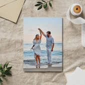 Save The Date Elégance côtière photo mariage Enregistrer la date