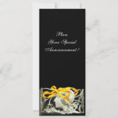 SAVE THE DATE ÉLÉGANCE ET BEAUTÉ / FEMME À LA RUBAN JAUNE ET AUX (Dos)