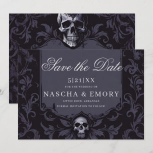 Save The Date Élégance Gothique Peau Boho Violet Enregistrer La