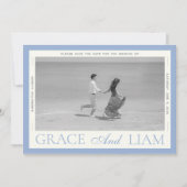 Save The Date Élégance Moderne de la Frontière Photo Enregistrer (Devant)