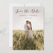 Save The Date Élégance Moderne Photo Mariage (Devant)