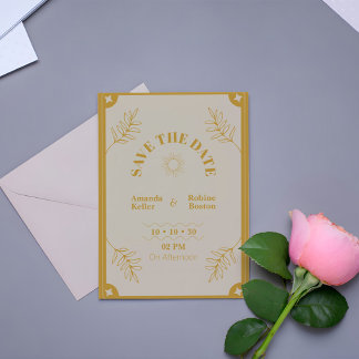 Save The Date Elégance Moderne Vintage