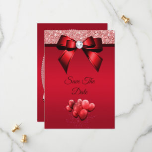 Save The Date Élégance Romantique Anniversaire Fête Enregistrer
