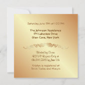 Save The Date Élégance rose - Douche (Dos)