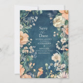 Save The Date Élégance Royale Victorienne Luxueuse de Mariage (Devant)