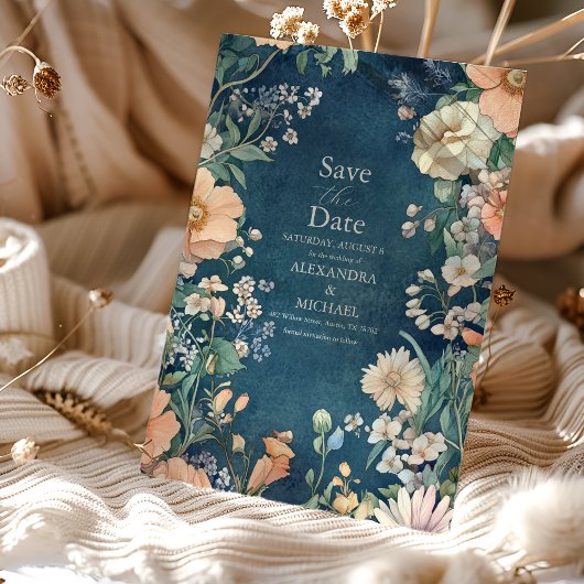 Save The Date Élégance Royale Victorienne Luxueuse de Mariage