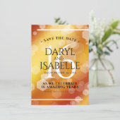 Save The Date Élégant 16ème anniversaire de Mariage de Topaz d'o (Debout devant)