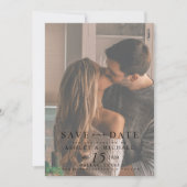 Save The Date Elegant 2 Mariage photo site QR Code (Devant)