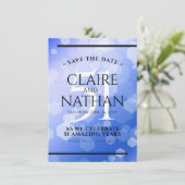 Save The Date Élégant 51e anniversaire de Mariage Sapphire (Debout devant)