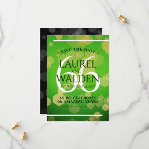 Save The Date Élégant 66ème anniversaire de Mariage Titanite