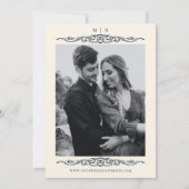 Save The Date Élégant Ancien Château Manor Mariage (Dos)