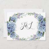 Save The Date Élégant Aquarelle de Fleurs de Ne Pas Oublier (Dos)