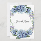 Save The Date Élégant Aquarelle de Fleurs de Ne Pas Oublier (Dos)