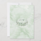 Save The Date Elégant Aquarelle Eucalyptus Mariage photo (Dos)