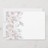 Save The Date Elégant Aquarelle mariage or fleuri (Dos)