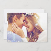 Save The Date Elegant Beach Destination Mariage Photo (Dos)