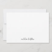 Save The Date Élégant Blanc Script Simple Photo Mariage moderne (Dos)