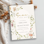 Save The Date Elégant bleu doux rouge vert pâté aquarelle<br><div class="desc">Aquarelle Moelleuse Meadow Floral Theme Collection.- c'est une aquarelle en écriture élégante Illustration de fleurs de prés délicates douces parfaites pour votre printemps d'été et mariage campagnard & fêtes. Il est très facile de customiser, avec vos données personnelles. Si vous avez besoin d'un autre produit correspondant ou de la personnalisation,...</div>