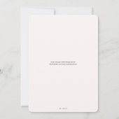 Save The Date Élégant Blush Floral & Eucalyptus Mariage (Dos)