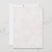 Save The Date Élégant Boeuf blanc Sauver Notre Date (Dos)