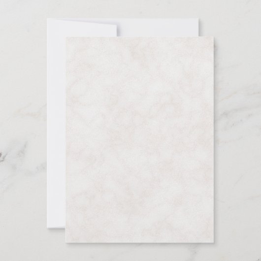 Save The Date Élégant Boeuf blanc Sauver Notre Date (Dos)