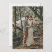 Save The Date Elégant Boho été printemps ivoire Mariage floral (Dos)