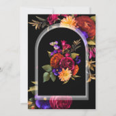 Save The Date Elegant Boho Floral Photo (Dos)