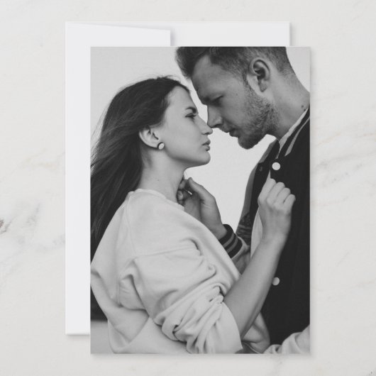 Save The Date Élégant Calligraphie Noms de script Mariage modern (Dos)