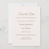 Save The Date Élégant Cheval De Mariage Enregistrer La Date (Dos)