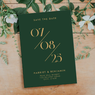 Save The Date Elegant Chic Mariage Date Non Photo Enregistrer la