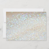 Save The Date Élégant Chic, Parties scintillant, Mariage de marg (Dos)